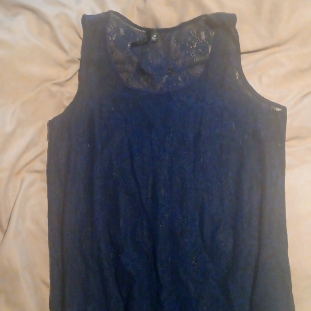 Blue, Lacey Shirt Covering